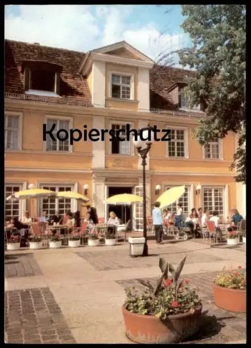 ÄLTERE POSTKARTE POTSDAM CAFÉ BABETT KLEMENT-GOTTWALD-STRASSE cpa AK Ansichtskarte postcard