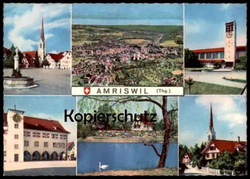 ÄLTERE POSTKARTE AMRISWIL THURGAU SCHWEIZ Suisse cpa postcard Ansichtskarte AK