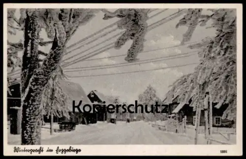 ALTE POSTKARTE WINTERPRACHT IM ERZGEBIRGE WINTER SACHSEN Schnee snow hiver AK cpa postcard Ansichtskarte