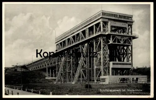 ALTE POSTKARTE SCHIFFSHEBEWERK BEI NIEDERFINOW ship's lift ascenseur à bateau Ansichtskarte AK cpa postcard