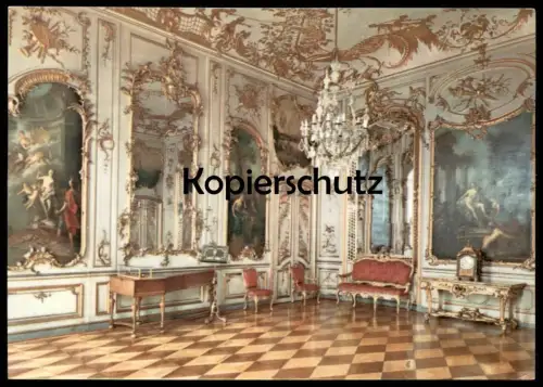 ÄLTERE POSTKARTE POTSDAM SCHLOSS SANSSOUCI KONZERTZIMMER salon de concert room Ansichtskarte castle chateau cpa postcard