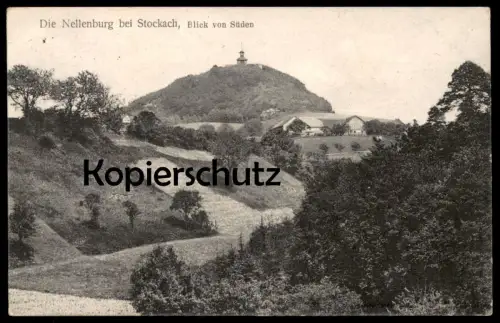 ALTE POSTKARTE DIE NELLENBURG BEI STOCKACH BLICK VON SÜDEN Schloss Burg castle chateau cpa postcard AK Ansichtskarte