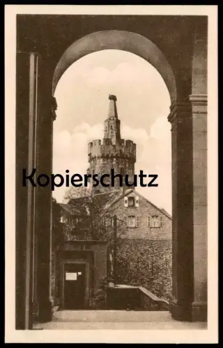 ALTE POSTKARTE WEINHEIM AN DER BERGSTRASSE ROTERTURM ROTER TURM Ansichtskarte postcard cpa AK