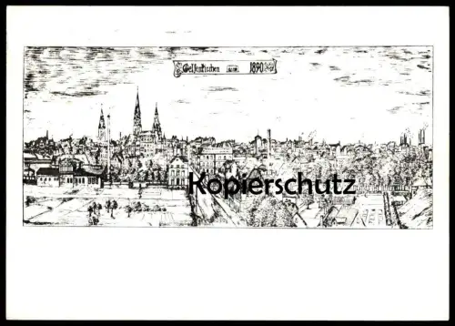 ÄLTERE POSTKARTE GELSENKIRCHEN ANNO 1890 BRILLENFACHGESCHÄFT EUGEN PLEISS IDUNA-HOCHHAUS AK Ansichtskarte postcard cpa