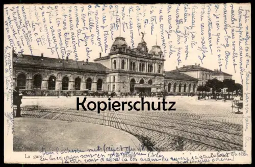ALTE POSTKARTE MAINZ LA GARE BAHNHOF station cpa AK Ansichtskarte postcard