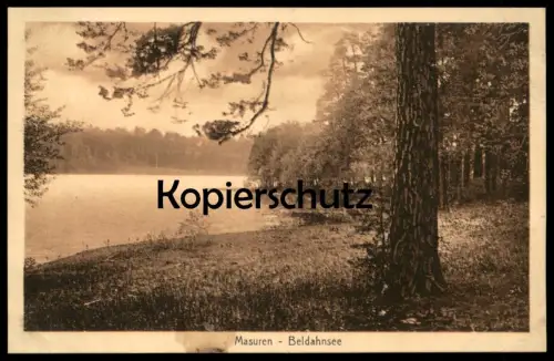 ALTE POSTKARTE MASUREN BELDAHNSEE Guszianka Guzianka Masuren AK Ansichtskarte cpa postcard