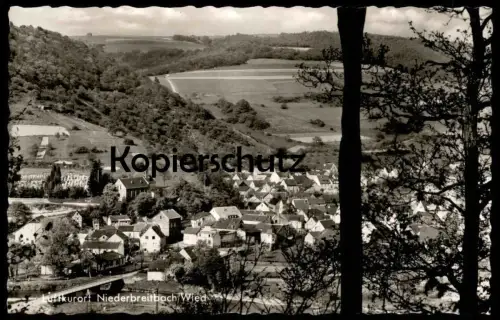 ALTE POSTKARTE LUFTKURORT NIEDERBREITBACH WIED PANORAMA Waldbreitbach Neustadt cpa postcard Ansichtskarte AK