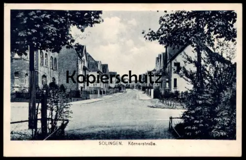ALTE POSTKARTE SOLINGEN KÖRNERSTRASSE cpa AK Ansichtskarte postcard