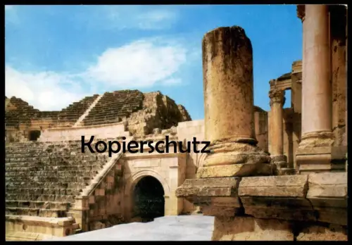 ÄLTERE POSTKARTE PART OF AMPHITHEATRE OF JERASH Amphitheater theater theatre cpa postcard Ansichtskarte AK