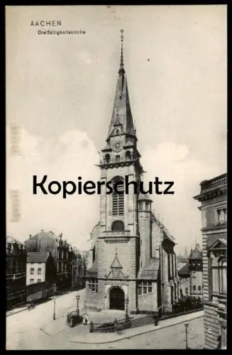 ALTE POSTKARTE AACHEN DREIFALTIGKEITSKIRCHE Kirche Burtscheid church église AK Ansichtskarte cpa postcard