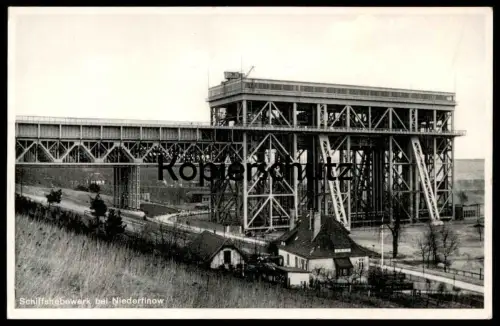 ALTE POSTKARTE SCHIFFSHEBEWERK BEI NIEDERFINOW ship's lift ascenseur à bateau Ansichtskarte AK cpa postcard