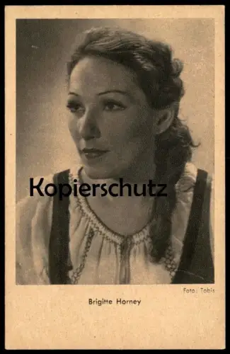 ALTE POSTKARTE BRIGITTE HORNEY SCHAUSPIELERIN Actor Acteur cinema Kino Film Der Katzensteg cpa AK Ansichtskarte postcard