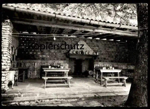 ÄLTERE POSTKARTE GROTTO BRUNONI DA REGIS GOLINO CUCINA AL BURRO Osteria Ofen Herd Restaurant cpa postcard Ansichtskarte