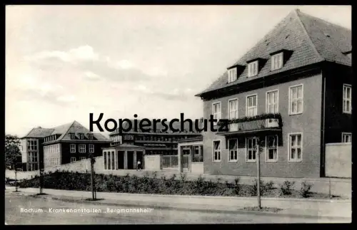 ALTE POSTKARTE BOCHUM KRANKENANSTALTEN BERGMANNSHEIL Krankenhaus hospital cpa AK postcard Ansichtskarte