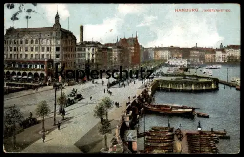 ALTE POSTKARTE HAMBURG JUNGFERNSTIEG AK Ansichtskarte postcard cpa