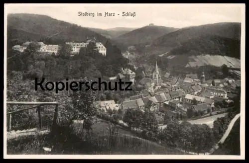 ALTE POSTKARTE STOLBERG IM HARZ SCHLOSS castle chateau AK Ansichtskarte cpa postcard