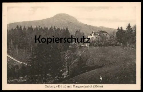 ALTE POSTKARTE OELBERG 461 M MIT MARGARETENHOF 324 M Königswinter Kind child enfant cpa AK postcard Ansichtskarte