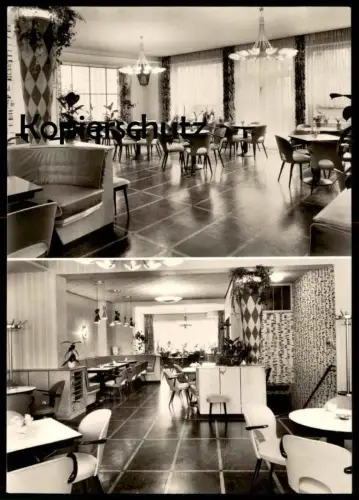 ALTE POSTKARTE KONDITOREI UND CAFÉ W. MENKE OSNABRÜCK NEUER GRABEN 11-13 cpa AK Ansichtskarte postcard