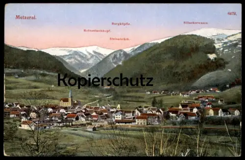 ALTE POSTKARTE METZERAL ROTHENBACHKOPF BURGKÖPFLE STEINABRUCK SILLACKERWASEN BAHNHOF gare AK Ansichtskarte postcard