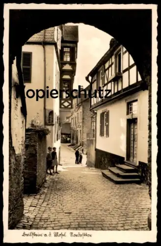 ALTE POSTKARTE BEILSTEIN AN DER MOSEL 1940 NORDOSTTOR TOR STADTTOR Cochem cpa AK Ansichtskarte postcard