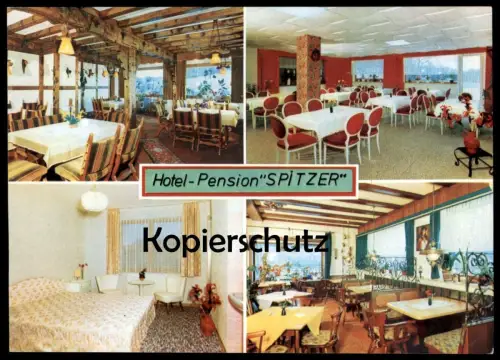 ÄLTERE POSTKARTE NÜMBRECHT-BIERENBACHTAL HOTEL-PENSION SPITZER postcard Ansichtskarte cpa AK