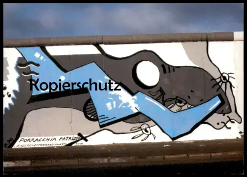 ÄLTERE POSTKARTE BERLINER MAUER THE WALL LE MUR BERLIN ART PATRIZIO PORRACCHIA Ansichtskarte AK cpa postcard