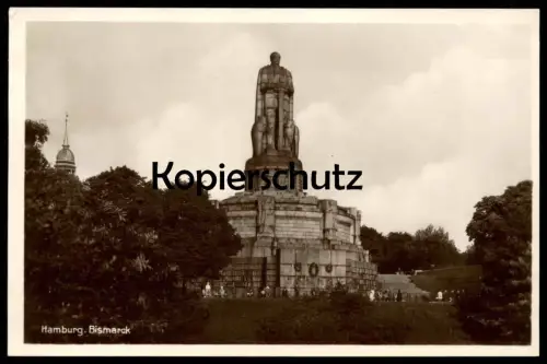 ALTE POSTKARTE HAMBURG BISMARCK DENKMAL monument AK Ansichtskarte postcard cpa