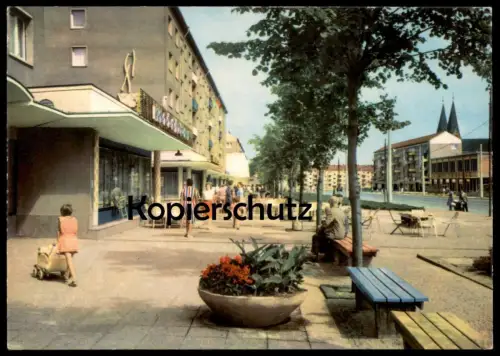 ÄLTERE POSTKARTE FRANKFURT ODER KARL-MARX-STRASSE Kinderwagen pushchair pram cpa AK Ansichtskarte postcard