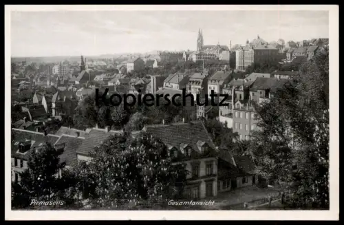 ALTE POSTKARTE PIRMASENS GESAMTANSICHT Total Totalansicht Blick auf Stadt Ansichtskarte postcard cpa AK