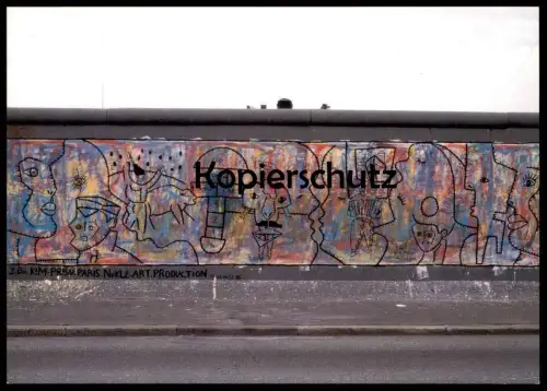 ÄLTERE POSTKARTE KIM PRISU O POVO UNIDO NUNCA MAIS SERA VEINCIDO BERLINER MAUER THE WALL LE MUR BERLIN Art cpa AK