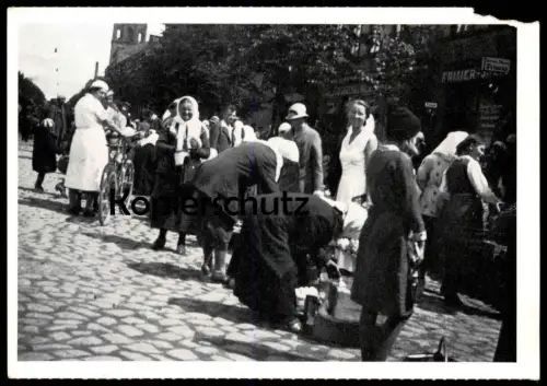 ALTE REPRO POSTKARTE MEMEL EIER- UND SAHNEMARKT Markt marché market Klaipeda Ostpreussen Ansichtskarte cpa AK postcard