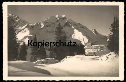 ALTE POSTKARTE SCHRÖCKEN KÖRBERSEEHOTEL Berghotel Körbersee Falkenkopf Warth Ansichtskarte postcard cpa AK