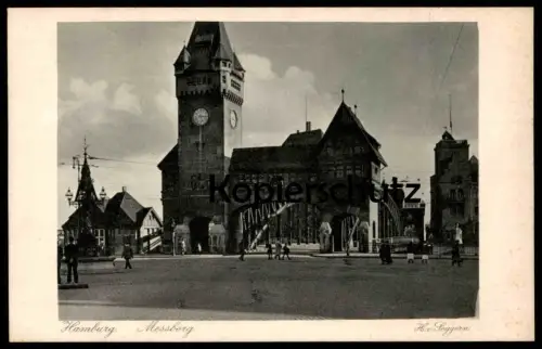 ALTE POSTKARTE HAMBURG MESSBERG H. V. SEGGERN WANDRAHMSBRÜCKE AK Ansichtskarte postcard cpa