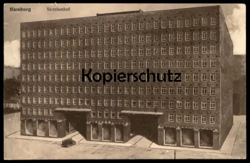 ALTE POSTKARTE HAMBURG SPRINKENHOF CHILEHAUS 1929 Ansichtskarte postcard AK cpa