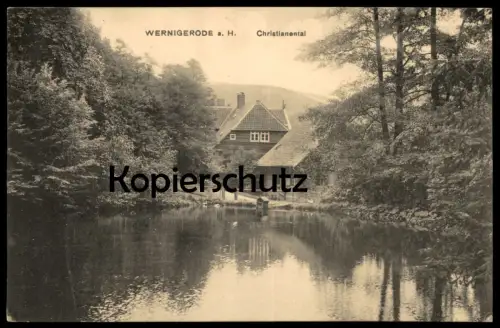 ALTE POSTKARTE WERNIGERODE AM HARZ CHRISTIANENTAL AK Ansichtskarte postcard cpa