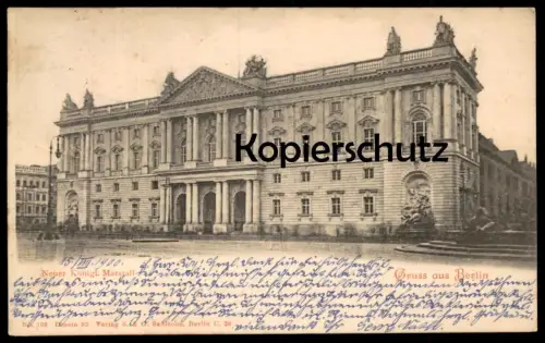 ALTE POSTKARTE GRUSS AUS BERLIN NEUER KÖNIGLICHER MARSTALL cpa postcard AK Ansichtskarte