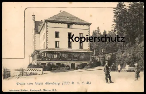 ALTE POSTKARTE GRUSS VON HOTEL ALTENBERG 1100 M COL DE LA SCHLUCHT VOSGES VOGESEN Neubois Elsass cpa AK Ansichtskarte