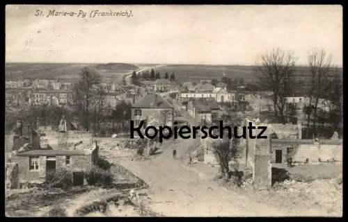 ALTE POSTKARTE ST. MARIE-A-PY FRANKREICH Feldpost-Stempel Soldat Soldaten Proviant Kol. Ansichtskarte cpa AK postcard