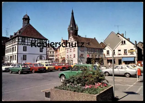 ÄLTERE POSTKARTE OTTWEILER SAAR VOLKSWAGEN MERCEDES PKW cpa Ansichtskarte postcard AK