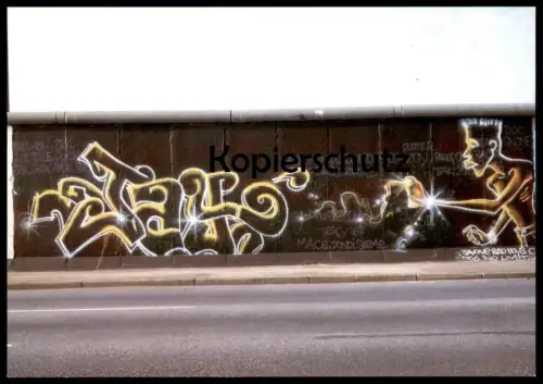 ÄLTERE POSTKARTE BERLIN JAYONE BERLINER MAUER THE WALL LE MUR GRAFFITI ART cpa AK postcard Ansichtskarte