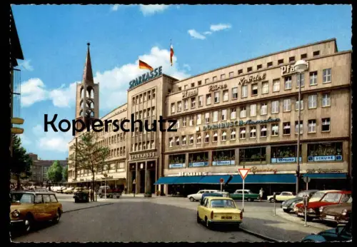 ÄLTERE POSTKARTE GELSENKIRCHEN NEUMARKT CITROEN BMW VW OPEL DKW PFANNI KNÖDEL Ansichtskarte cpa Ak postcard
