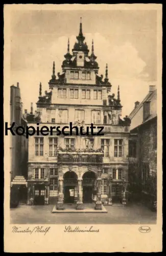 ALTE POSTKARTE MÜNSTER WESTFALEN STADTWEINHAUS Ansichtskarte cpa postcard AK
