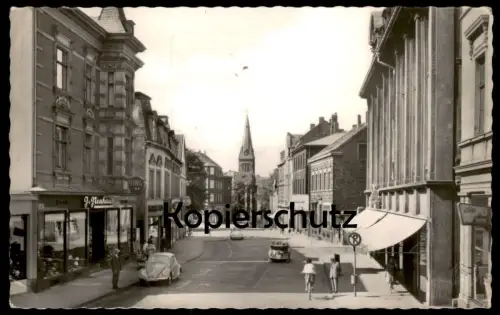 ÄLTERE POSTKARTE WITTEN ANNEN BEBELSTRASSE LOTTO TOTO J. NEUHAUS VW KÄFER CABRIO cpa postcard AK Ansichtskarte