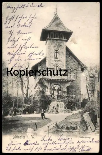ALTE POSTKARTE MÜNSTER I. W. TUCKESBURG Burg chateau castle Ansichtskarte postcard cpa AK