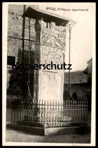 ALTE POSTKARTE PTUJ ORFEJUS-SPOMENIK monument Denkmal Slovenija Slowenien Slovenia Ansichtskarte cpa AK postcard