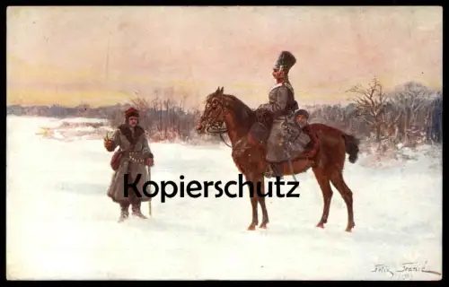 ALTE POSTKARTE F. FRANIC NA POSTERUNKU STEMPEL ETAPPENBAON 2 BILGORAJ REITER PFERD UNIFORM cpa Ansichtskarte postcard AK