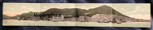 OLD POSTCARD HONGKONG NAVAL YARD H.K. CLUB TELEGRAPH Hong Kong China Chine 4 postcards volets Ansichtskarte postcard