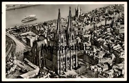 ALTE POSTKARTE KÖLN VON NW NORDWESTEN KÖLNER DOM RHEINGOLD SERIE Beschreibung Kriegsschäden postcard cpa Ansichtskarte