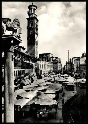 ÄLTERE POSTKARTE VERONA PIAZZA ERBE Marktplatz Markt marché market cpa Ansichtskarte postcard AK