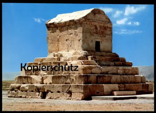 ÄLTERE POSTKARTE PASARGAD PASARGADAE TOMB OF SYROS CYRUS THE GREAT IRAN Persia Ansichtskarte postcard cpa AK